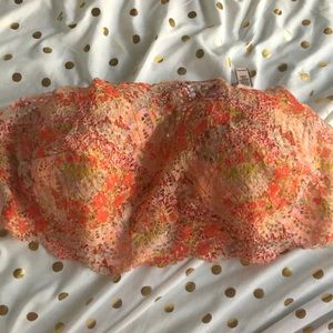 Victoria’s Secret lace strapless bra
